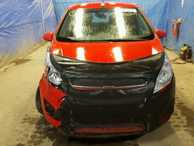 KL8CB6S99EC471519 - 2014 CHEVROLET SPARK LS RED photo 9