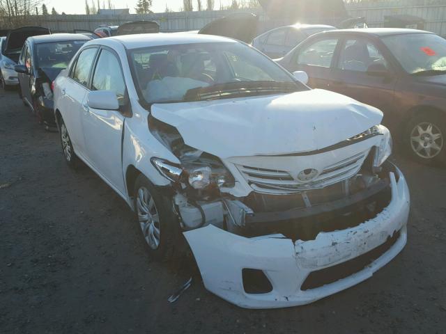 5YFBU4EE3DP138538 - 2013 TOYOTA COROLLA BA WHITE photo 1