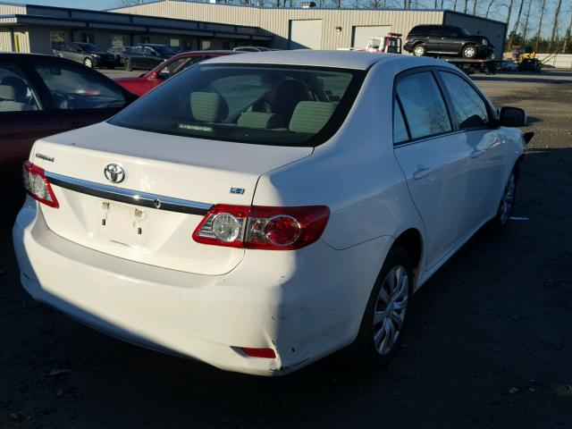 5YFBU4EE3DP138538 - 2013 TOYOTA COROLLA BA WHITE photo 4