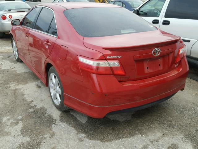 4T1BE46K19U377934 - 2009 TOYOTA CAMRY BASE RED photo 3