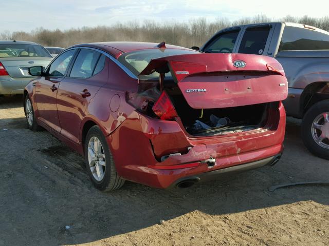 KNAGM4A70B5152997 - 2011 KIA OPTIMA LX RED photo 3