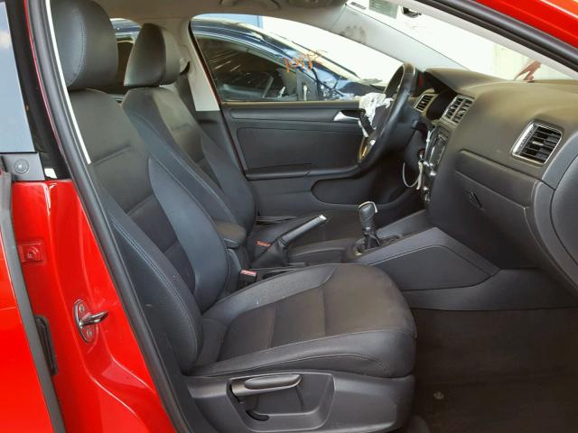 3VWDX7AJ7CM362046 - 2012 VOLKSWAGEN JETTA SE 红色 照片 5