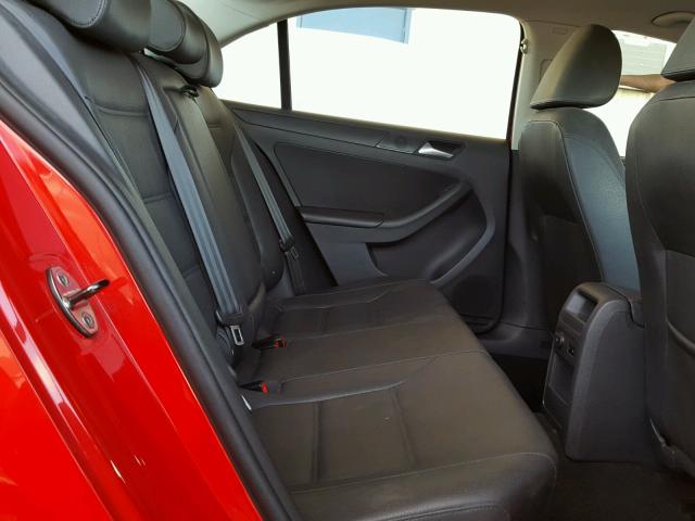 3VWDX7AJ7CM362046 - 2012 VOLKSWAGEN JETTA SE 红色 照片 6
