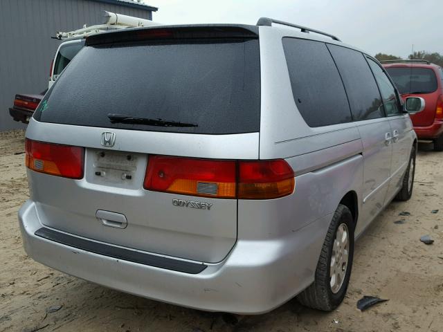 5FNRL18022B051478 - 2002 HONDA ODYSSEY EX SILVER photo 4