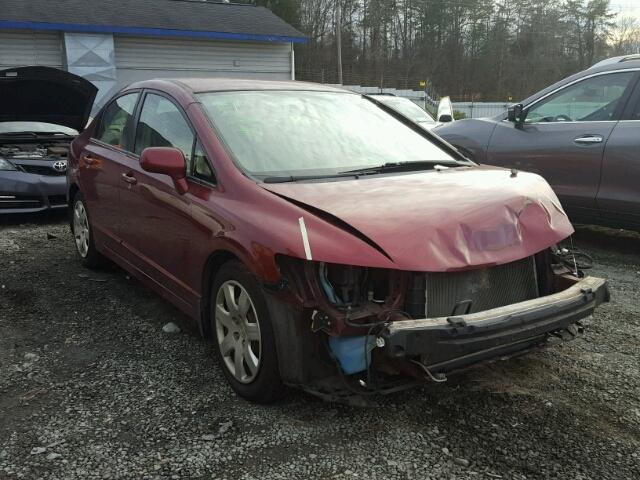 1HGFA16586L090801 - 2006 HONDA CIVIC LX RED photo 1