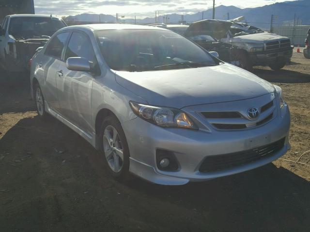 5YFBU4EE0DP090514 - 2013 TOYOTA COROLLA BA SILVER photo 1