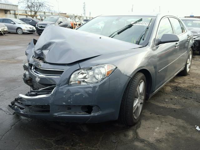 1G1ZH57B094255668 - 2009 CHEVROLET MALIBU 1LT GRAY photo 2