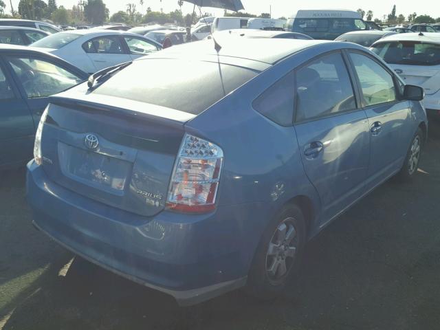 JTDKB20U687762317 - 2008 TOYOTA PRIUS BLUE photo 4