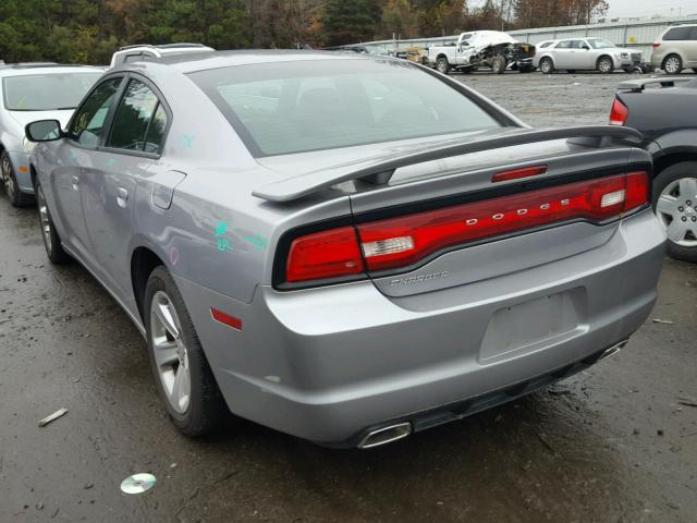 2C3CDXBG3EH102243 - 2014 DODGE CHARGER SE SILVER photo 3