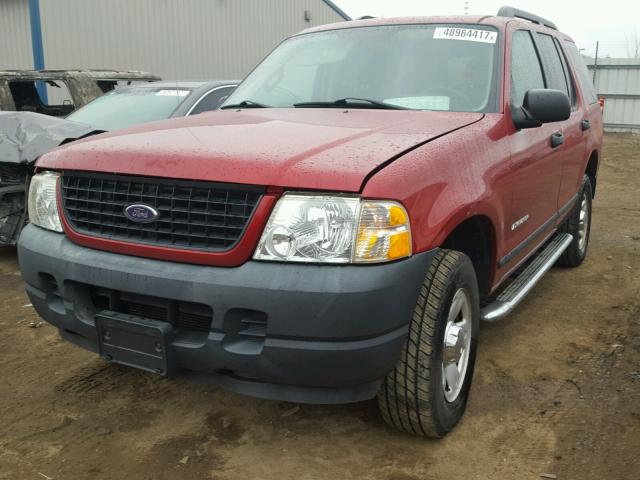 1FMZU72K75UA77883 - 2005 FORD EXPLORER X RED photo 2