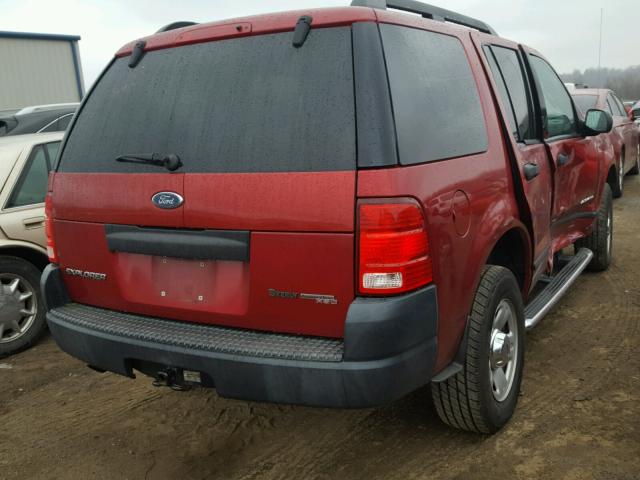 1FMZU72K75UA77883 - 2005 FORD EXPLORER X RED photo 4