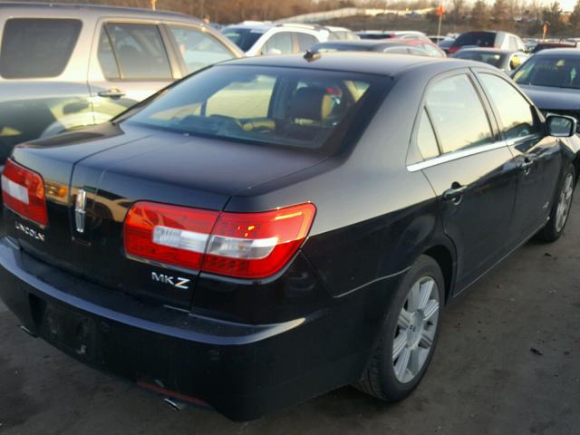 3LNHM26T08R645064 - 2008 LINCOLN MKZ შავი ფოტო 4