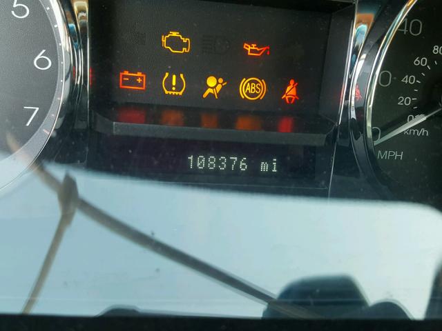 3LNHM26T08R645064 - 2008 LINCOLN MKZ შავი ფოტო 8