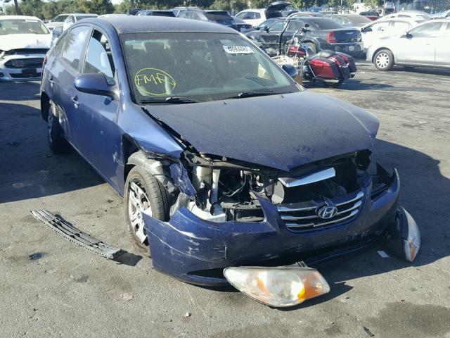 KMHDU4AD4AU839671 - 2010 HYUNDAI ELANTRA BL BLUE photo 1