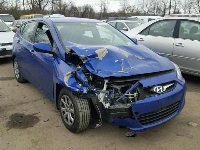 KMHCT5AE5DU128871 - 2013 HYUNDAI ACCENT GLS BLUE photo 1