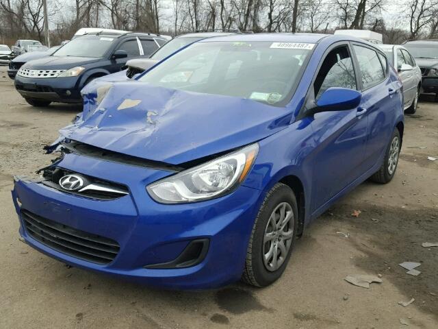 KMHCT5AE5DU128871 - 2013 HYUNDAI ACCENT GLS BLUE photo 2