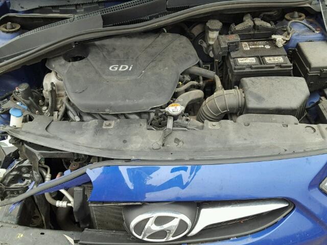 KMHCT5AE5DU128871 - 2013 HYUNDAI ACCENT GLS BLUE photo 7