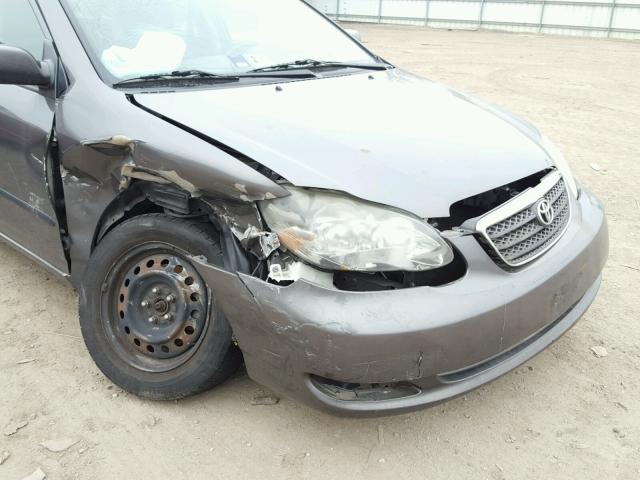 2T1BR32E07C800922 - 2007 TOYOTA COROLLA CE GRAY photo 9