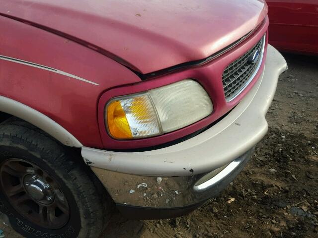1FMEU17LXVLC37905 - 1997 FORD EXPEDITION RED photo 10
