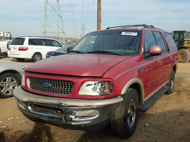 1FMEU17LXVLC37905 - 1997 FORD EXPEDITION RED photo 2