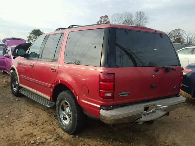 1FMEU17LXVLC37905 - 1997 FORD EXPEDITION RED photo 3