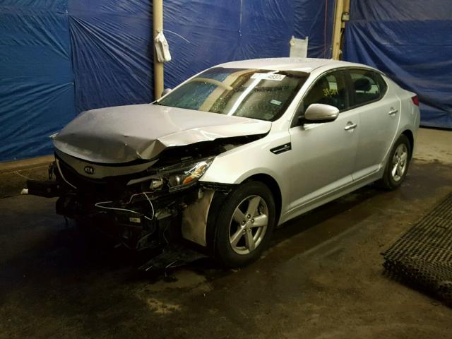 5XXGM4A78EG328827 - 2014 KIA OPTIMA LX SILVER photo 2