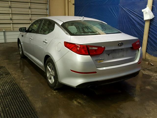 5XXGM4A78EG328827 - 2014 KIA OPTIMA LX SILVER photo 3