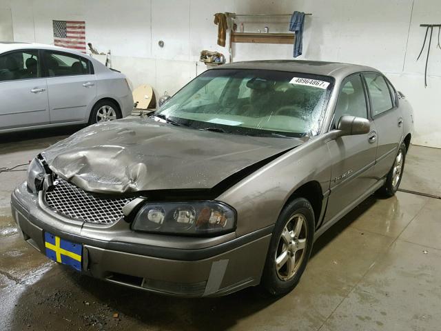 2G1WH52K639437115 - 2003 CHEVROLET IMPALA LS BROWN photo 2