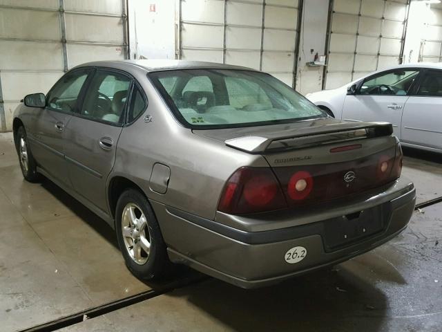 2G1WH52K639437115 - 2003 CHEVROLET IMPALA LS BROWN photo 3