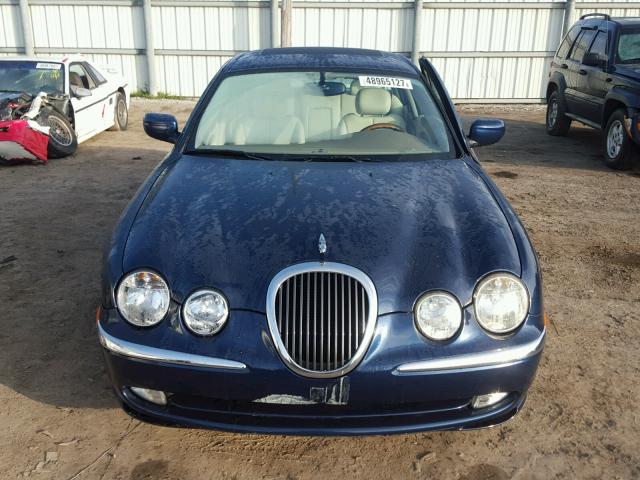 SAJDA01N51FM01455 - 2001 JAGUAR S-TYPE BLUE photo 9