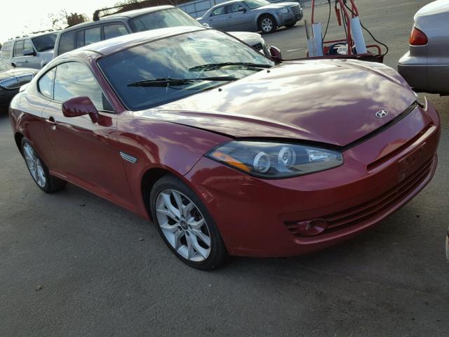 KMHHN66F98U283565 - 2008 HYUNDAI TIBURON GT RED photo 1