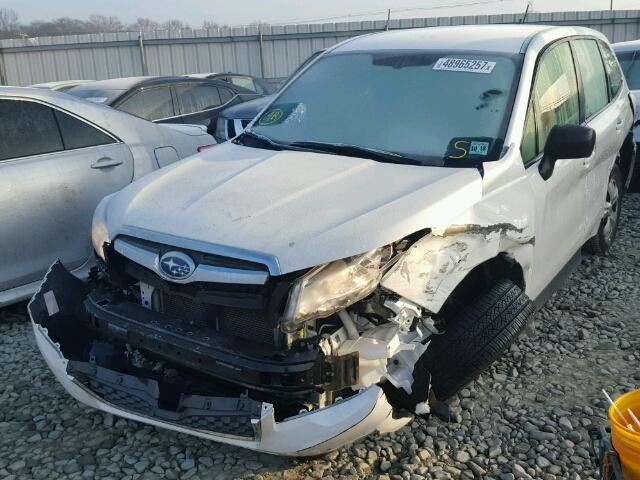 JF2SJAAC7EH494050 - 2014 SUBARU FORESTER 2 WHITE photo 2