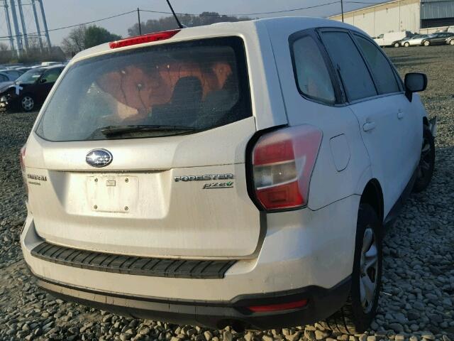 JF2SJAAC7EH494050 - 2014 SUBARU FORESTER 2 WHITE photo 4
