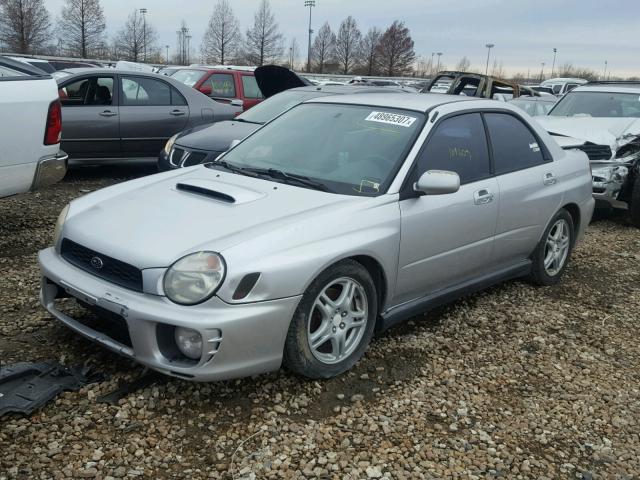 JF1GD29662G509824 - 2002 SUBARU IMPREZA WR SILVER photo 2