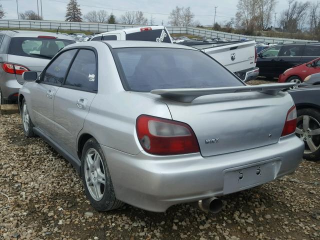 JF1GD29662G509824 - 2002 SUBARU IMPREZA WR SILVER photo 3