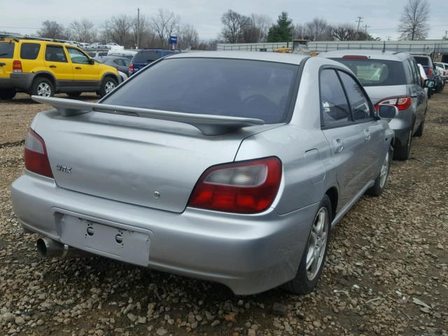 JF1GD29662G509824 - 2002 SUBARU IMPREZA WR SILVER photo 4