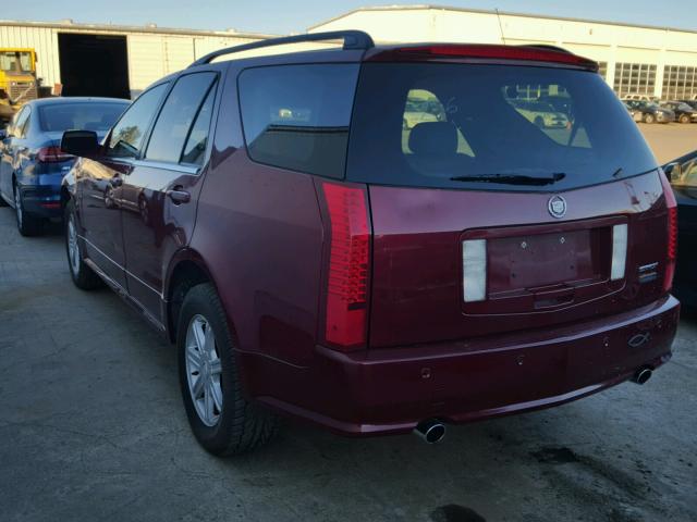 1GYDE637840126377 - 2004 CADILLAC SRX RED photo 3