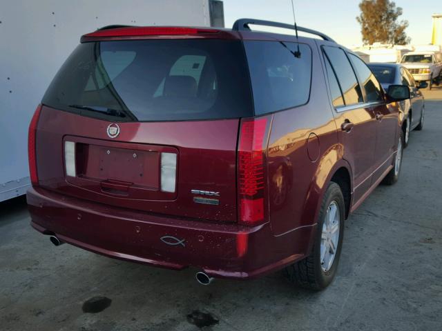 1GYDE637840126377 - 2004 CADILLAC SRX RED photo 4