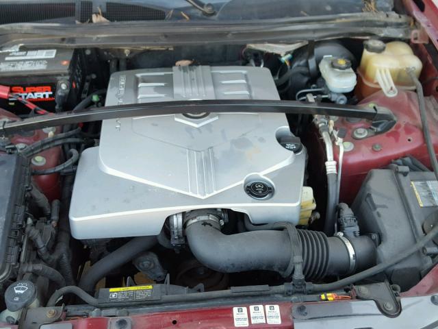 1GYDE637840126377 - 2004 CADILLAC SRX RED photo 7