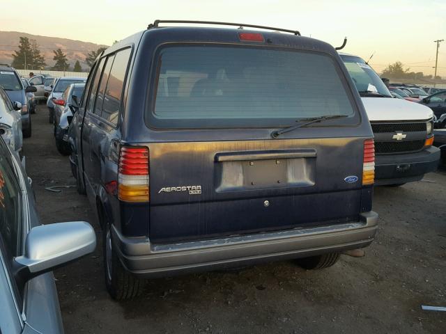 1FMCA11UXSZC17986 - 1995 FORD AEROSTAR BLUE photo 3