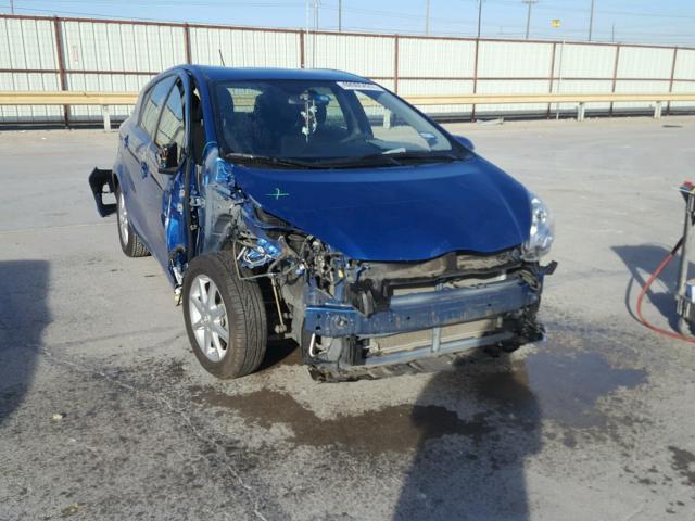 JTDKDTB30D1557514 - 2013 TOYOTA PRIUS C BLUE photo 1