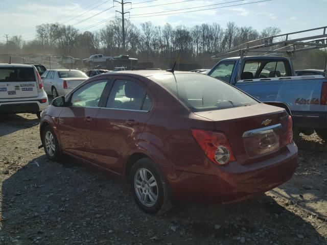 1G1JC5SH3D4146301 - 2013 CHEVROLET SONIC LT RED photo 3