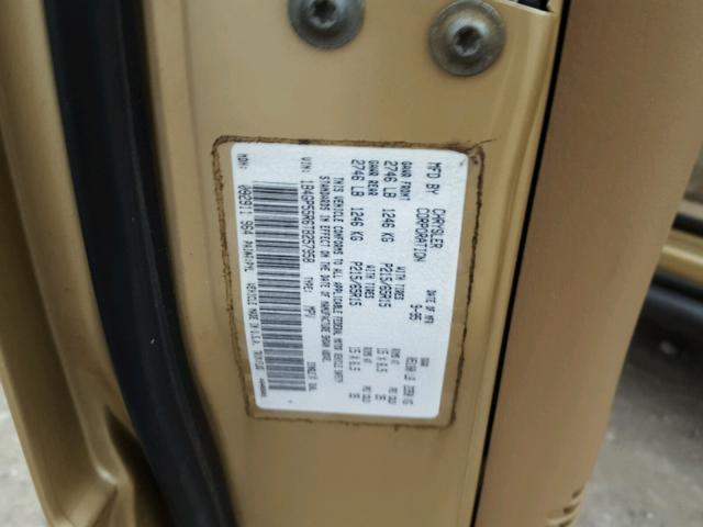 1B4GP55R6TB257958 - 1996 DODGE CARAVAN LE GOLD photo 10