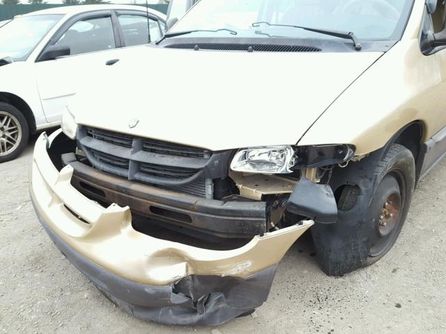 1B4GP55R6TB257958 - 1996 DODGE CARAVAN LE GOLD photo 9