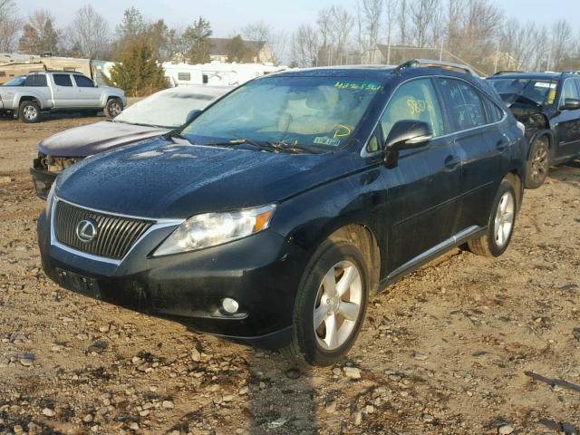 2T2BK1BAXBC099056 - 2011 LEXUS RX 350 BLACK photo 2