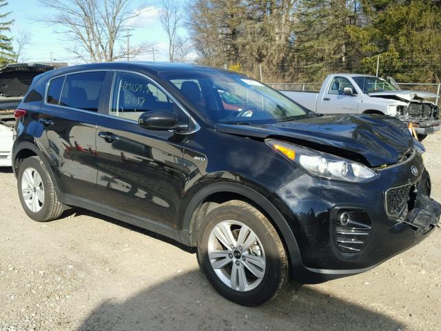 KNDPMCAC2H7082412 - 2017 KIA SPORTAGE L BLACK photo 1