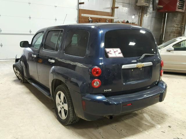 3GNDA13D77S594132 - 2007 CHEVROLET HHR LS BLUE photo 3