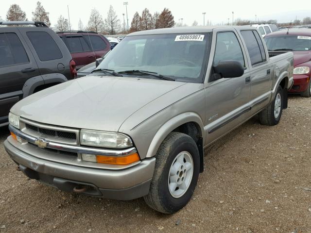 1GCDT13W12K141505 - 2002 CHEVROLET S TRUCK S1 TAN photo 2