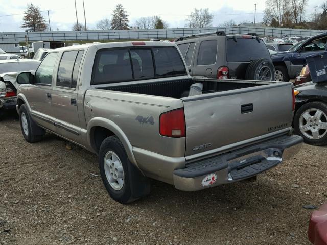 1GCDT13W12K141505 - 2002 CHEVROLET S TRUCK S1 TAN photo 3