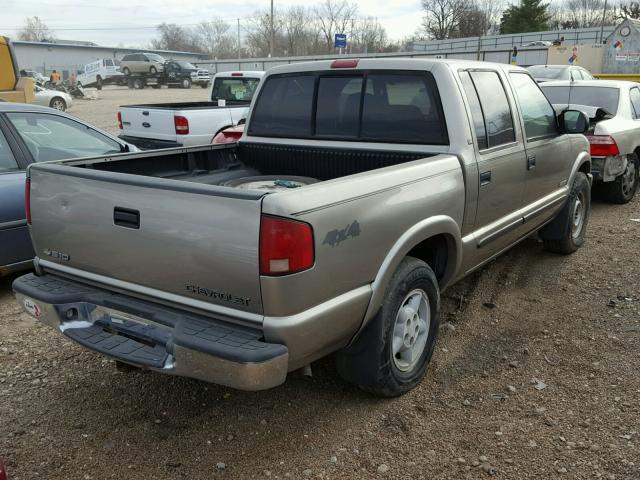 1GCDT13W12K141505 - 2002 CHEVROLET S TRUCK S1 TAN photo 4